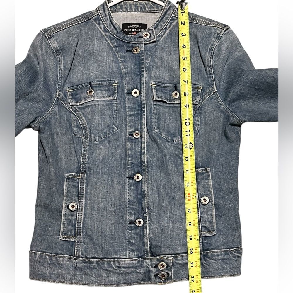 Ralph Lauren Women’s Jean Jacket Stretch Natalie Large - Picture 3 of 10